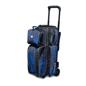 Brunswick Punisher Triple Roller Bowling Bag - Blue