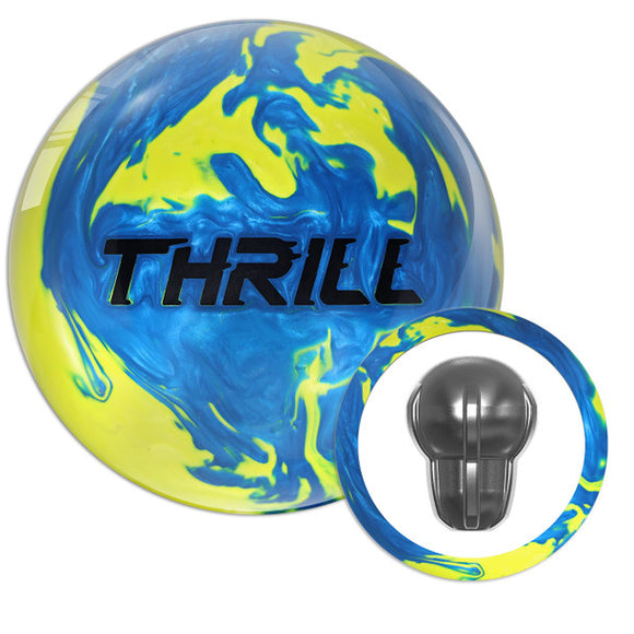 Motiv Max Thrill Pearl Bowling Ball - Blue/Yellow