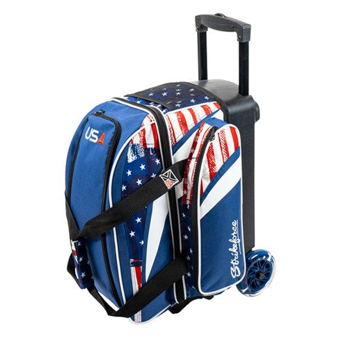 KR Strikeforce Cruiser Double Roller Bowling Bag - USA Flag